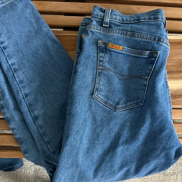 Vintage Jordache High Rise Straight‎ Leg Classic Blue Denim Jeans Women's 14 EUC - Picture 5 of 11